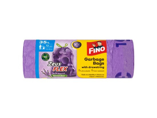 Fino Zeus Flex Aromatic - zatahovací pytle na odpadky - 35 l, 12 ks, 32 mikronů