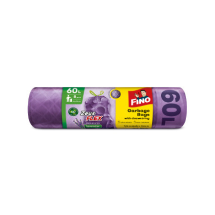 Fino Zeus Flex Aromatic - zatahovací pytle na odpadky - 60 l, 8 ks, 35 mikronů