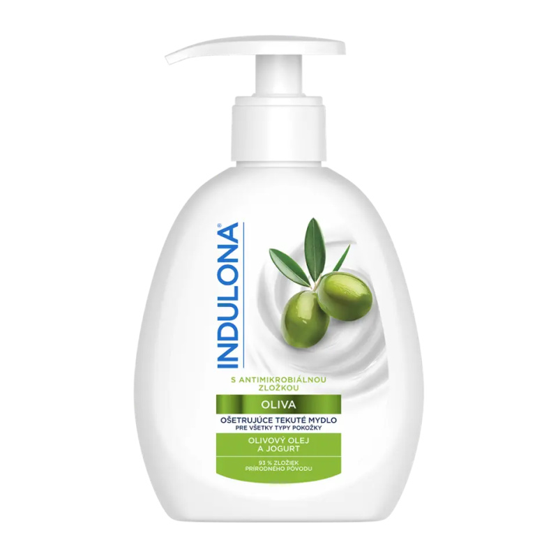 Indulona - tekuté mýdlo - 250 ml, olivový olej a jogurt