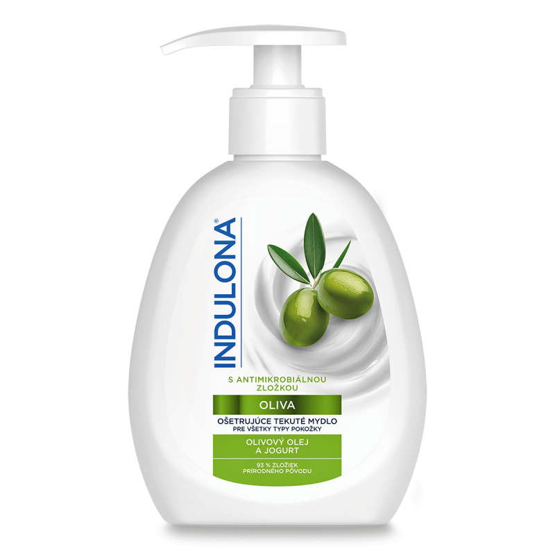 Indulona - tekuté mýdlo - 250 ml, olivový olej a jogurt