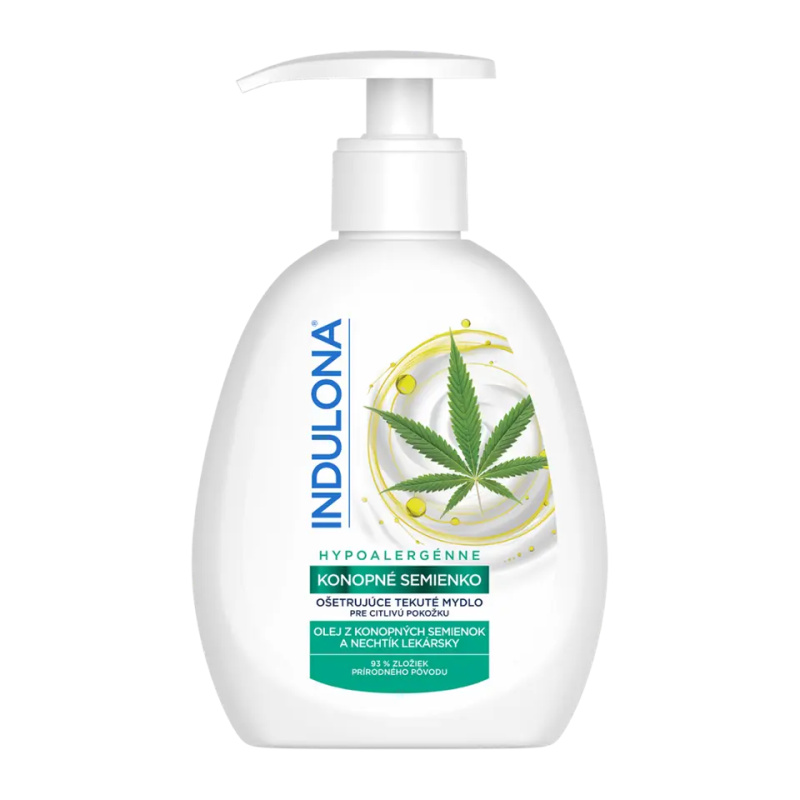 Indulona - tekuté mýdlo - 250 ml, konopné semínko
