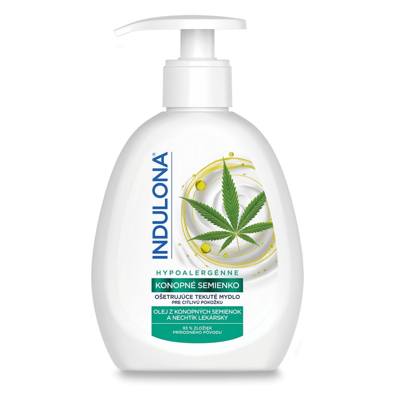 Indulona - tekuté mýdlo - 250 ml, konopné semínko