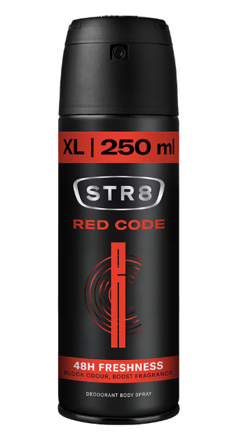 STR8 Red Code deodorant ve spreji pro muže 250 ml