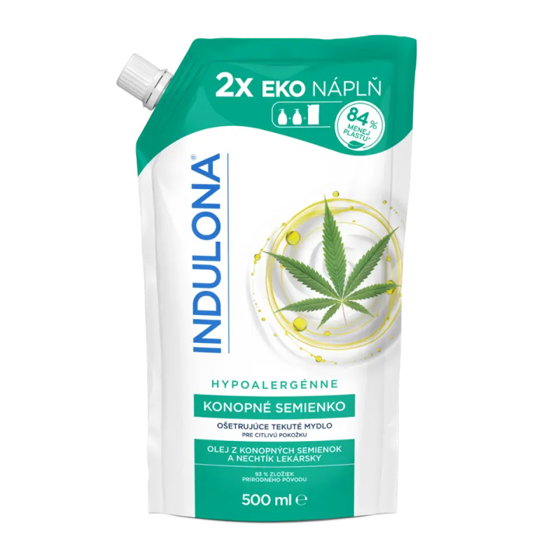 Indulona Tekuté mýdlo Konopné semínko, 500ml