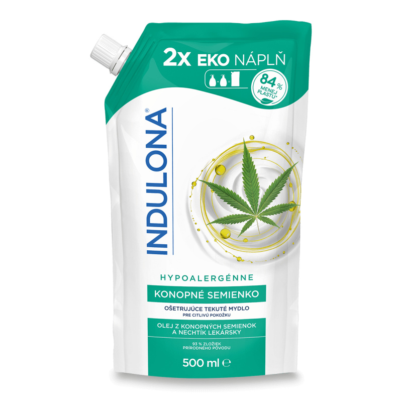 Indulona Tekuté mýdlo Konopné semínko, 500ml