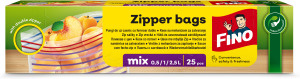 Zipové sáčky na potraviny FINO - mix velikostí, 25 ks