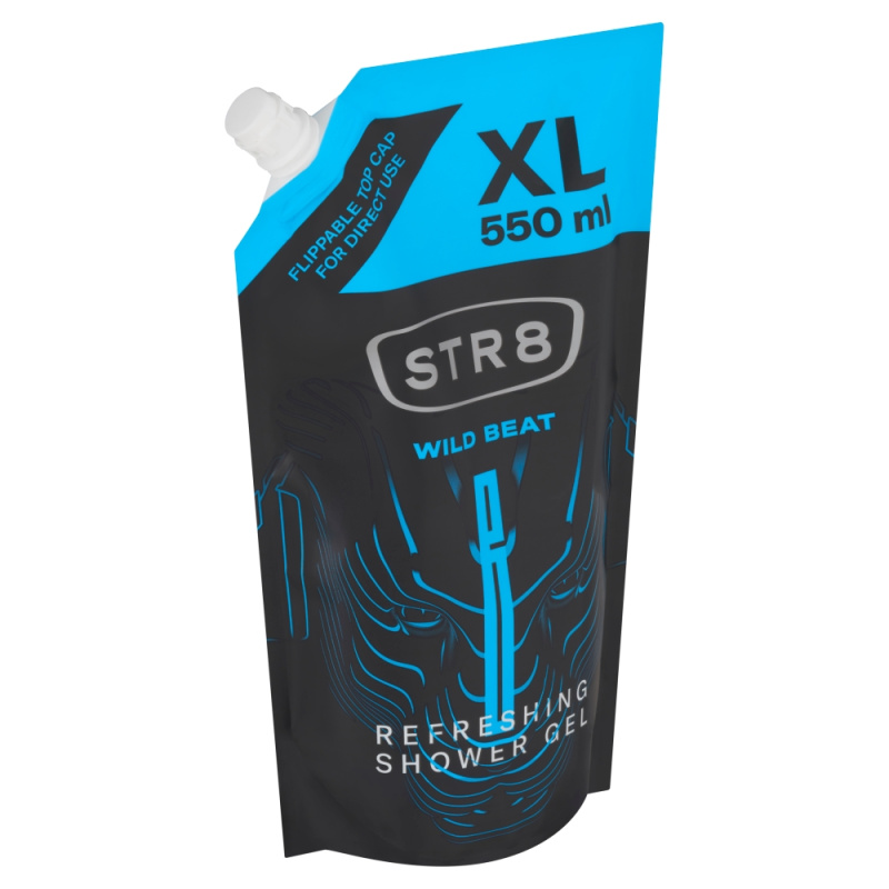 STR8 Wild Beat sprchový gel náhradní náplň pro muže 550 ml