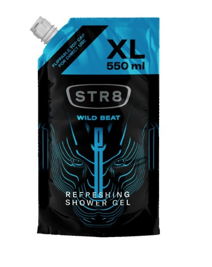 STR8 Wild Beat sprchový gel náhradní náplň pro muže 550 ml