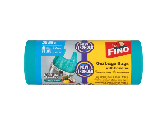 Pytle na odpadky FINO HD Aromatic - s uchy, zelené, 35 l, 10 mic, 20 ks