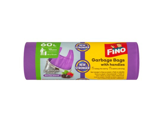 Fino Premium Handles pytle na odpadky s vůní bobulí 60 l
