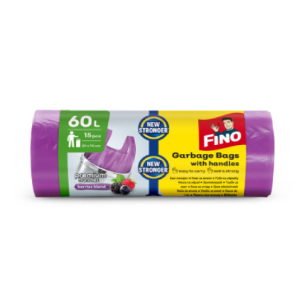 Fino Premium Handles pytle na odpadky s vůní bobulí 60 l