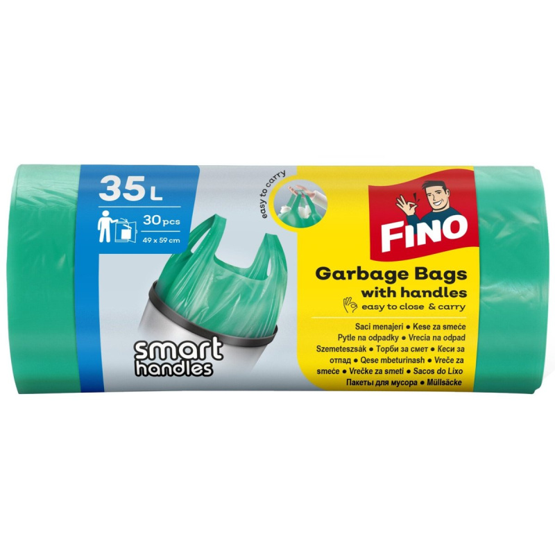 Fino Green Life Fino Color pytle do odpadkového koše s uchy, 35 l