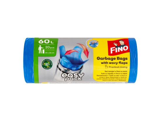 Pytle na odpad EasyPack 60 l - zavazovací modré (20 ks)