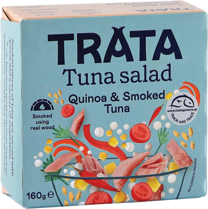 Tuňákový salát Trata - s uzeným tuňákem a quinoou, 160 g