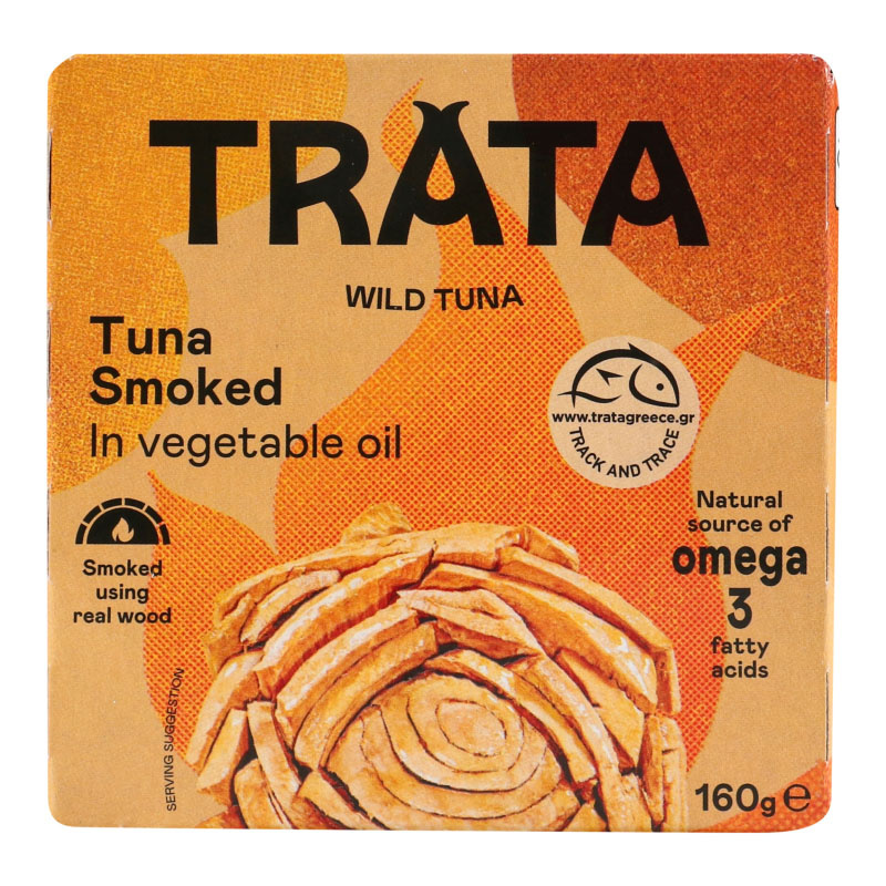 Trata tuňák uzený v rostlinném oleji 160g