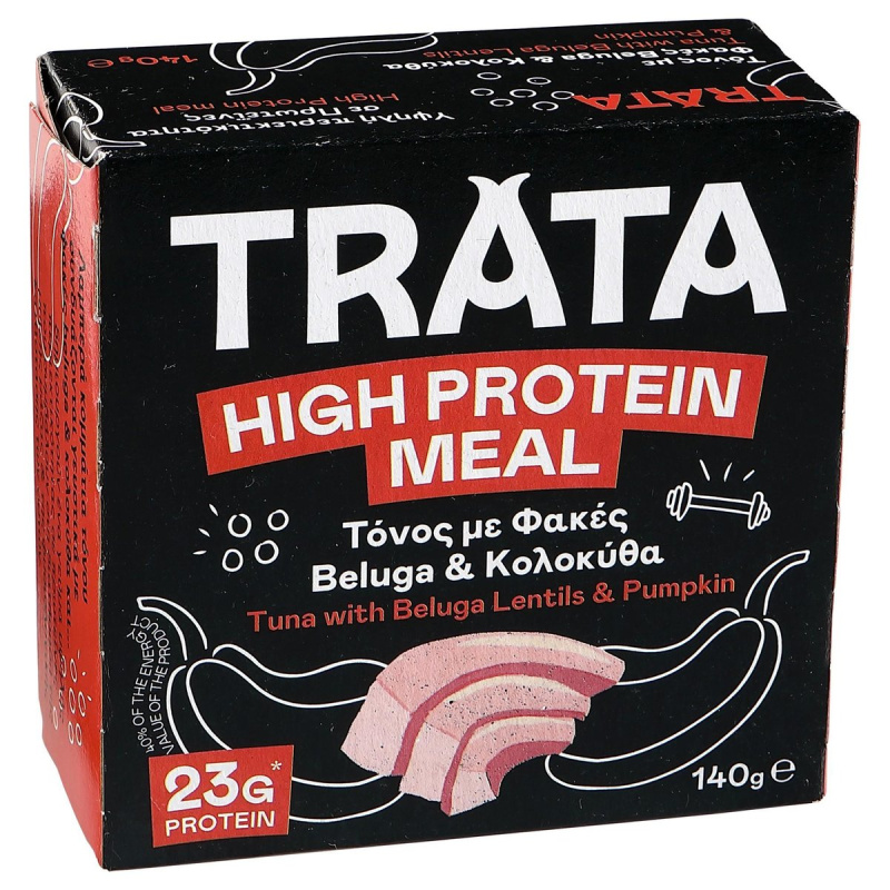 TRATA High Protein Meal Tuňák s černou čočkou a dýní 140g
