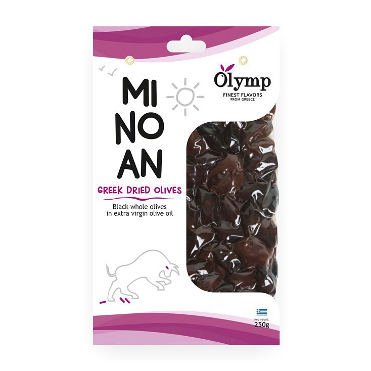 Olymp černé sušené olivy THROUMPES s peckou 250g