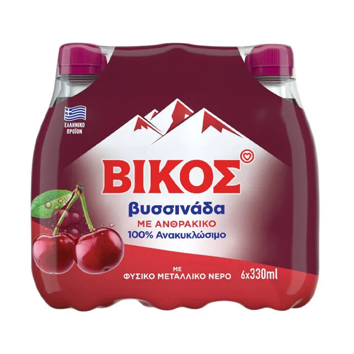 Vikos Višňová limonáda (Sour Cherry) 6 x 330 ml