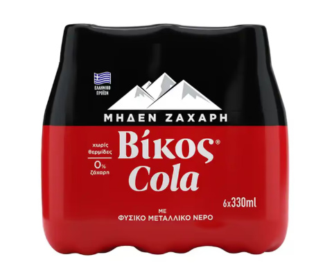 Vikos Cola Zero (bez cukru, bez kalórií) 6 x 330 ml