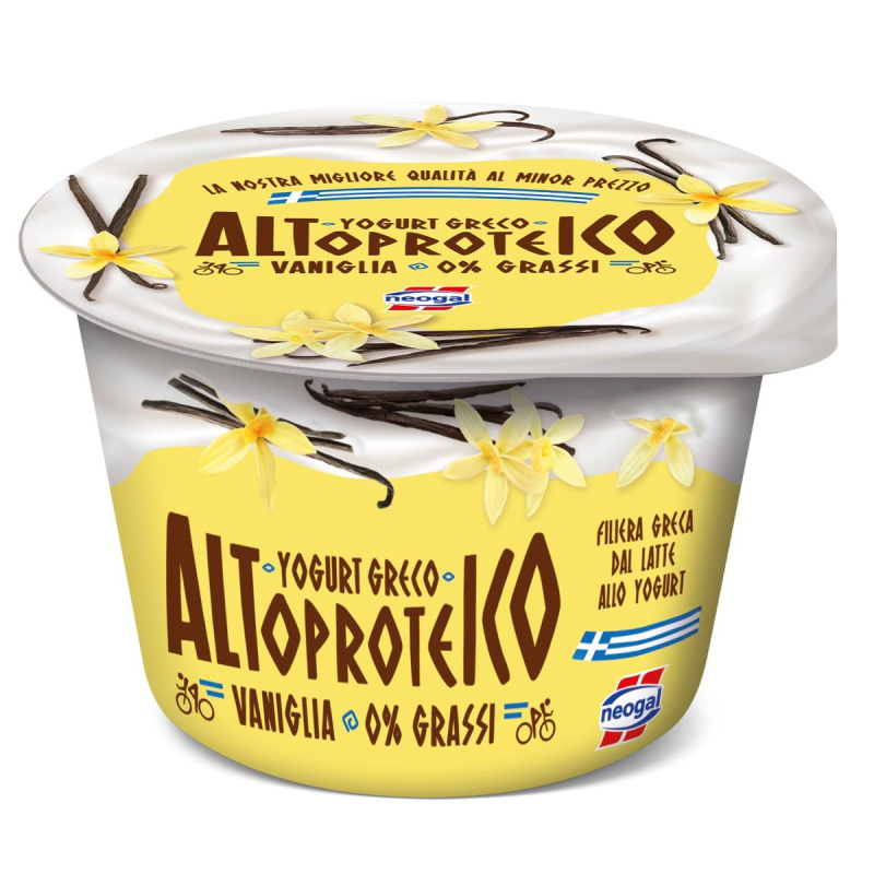 Neogal High Protein Řecký jogurt 0 % tuku s vanilkovým extraktem