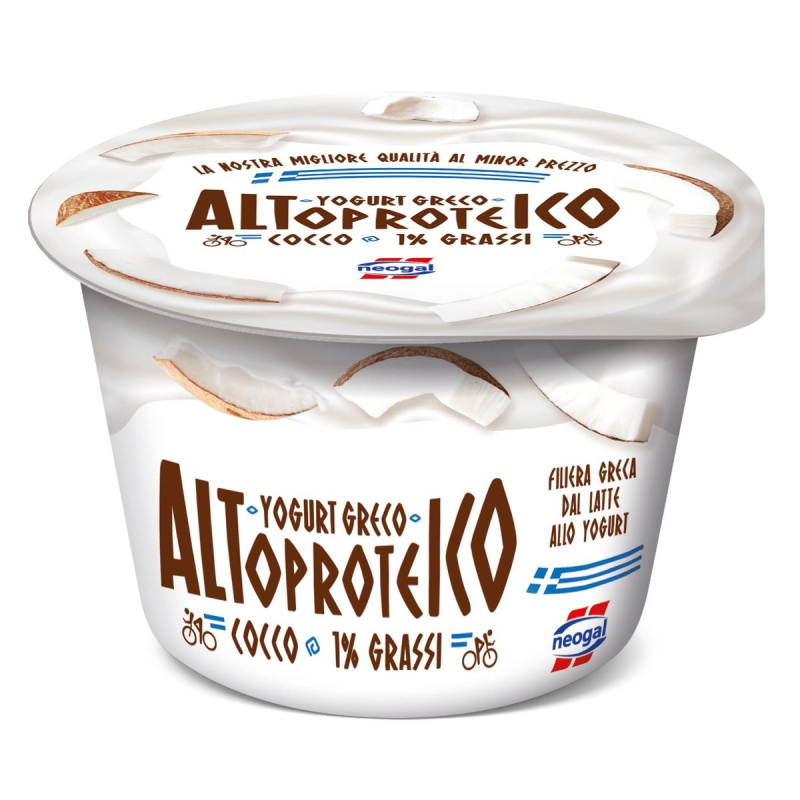 Neogal High protein řecký jogurt 1 % tuku s kokosem