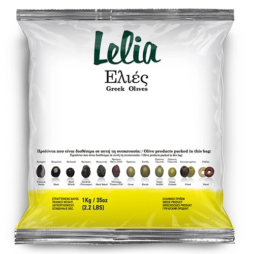 Lelia černé olivy sušené Thrumbes Thassou s peckou 1kg
