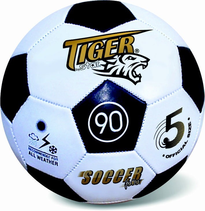 Míč kožený fotbalový černý