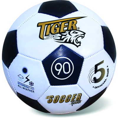 Míč kožený fotbalový černý