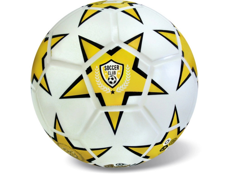 Míč Soccer Club žlutý 23 cm gumový
