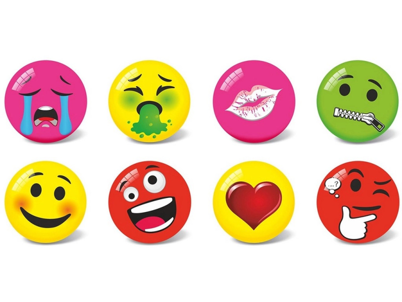 Míč s obličejem pro děti - malý 11 cm