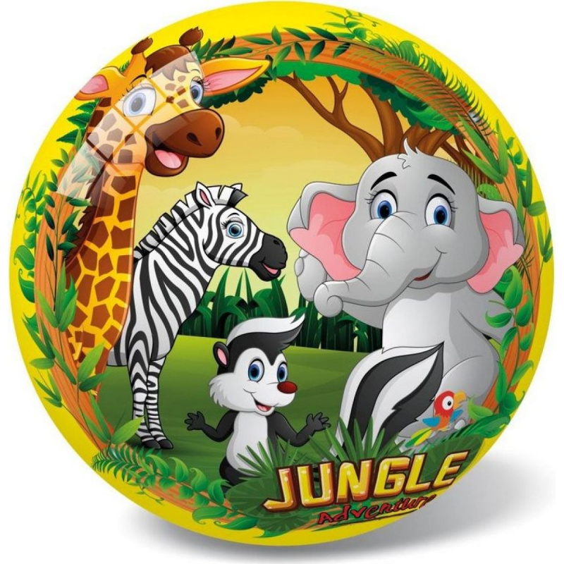Míč zvířátka z jungle 14 cm
