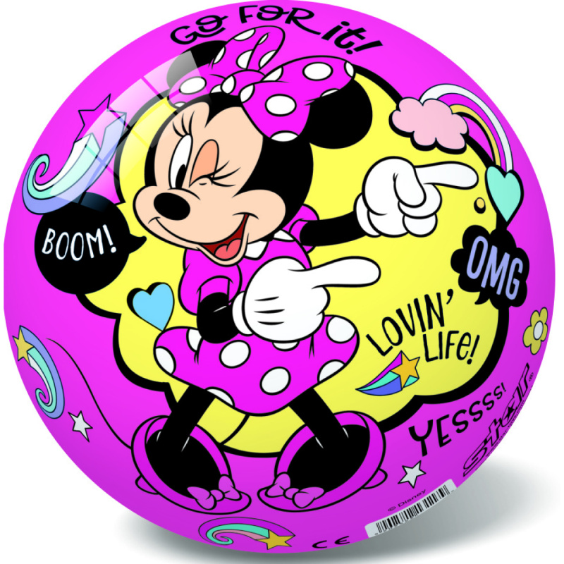 Míč s Minnie Disney růžovo-fialový