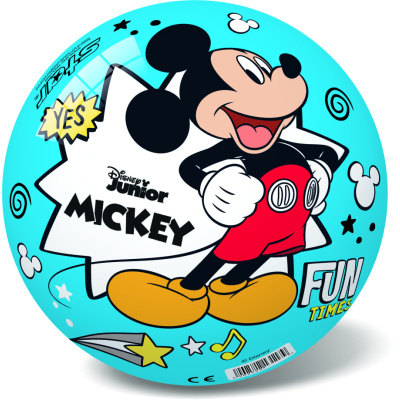 Míč 14 cm Mickey Mouse červená modrá