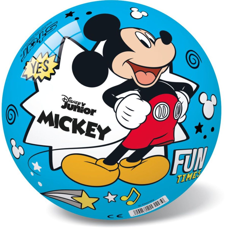 Míč 14 cm Mickey Mouse červená modrá