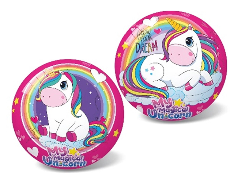 Dětský míč s motivem jednorožce 14 cm