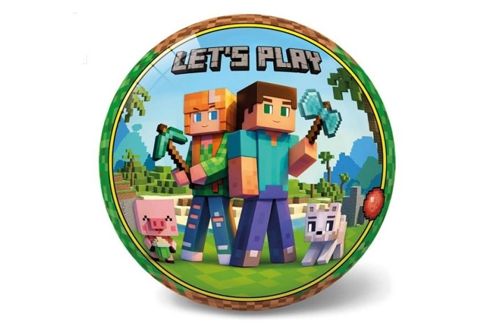 Star míč 23 cm Minecraft lets play