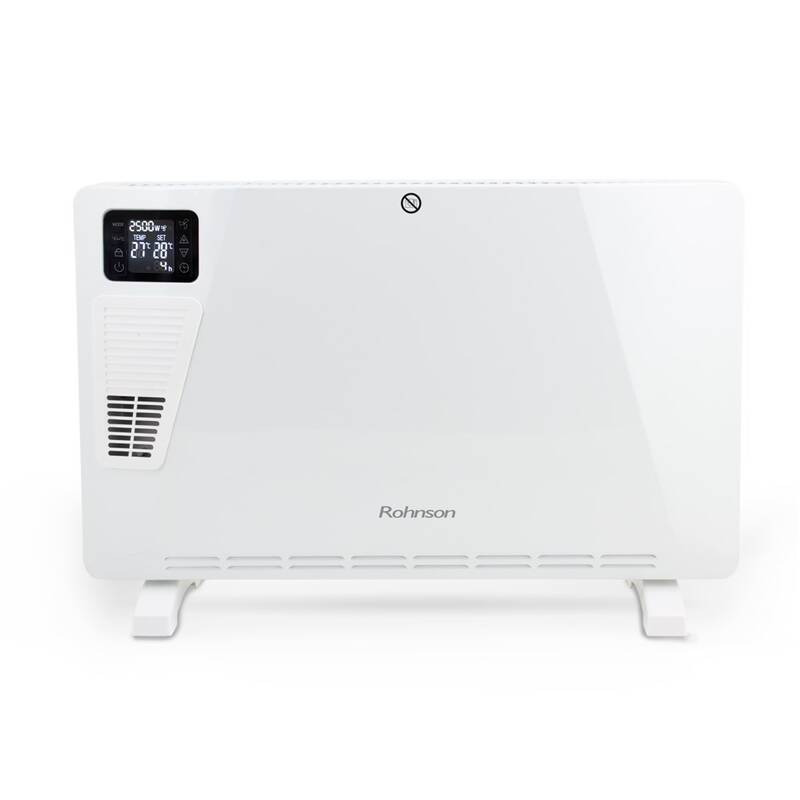 Teplovzdušný konvektor Rohnson R-017 / 3 stupně výkonu / 2 500 W / termostat od 5 do 45 °C / LED displej / bílá Varianta: ivi1