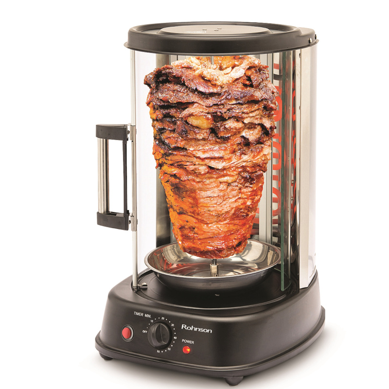 Rohnson vertikální gril R-2530 na gyros a souvlaki