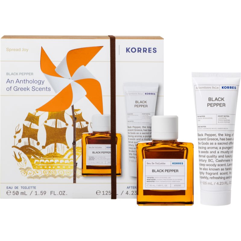Korres Black Pepper dárková sada pro muže