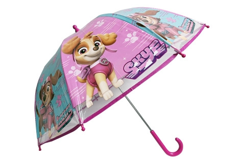 Tlapková patrola deštník dětský holový růžový