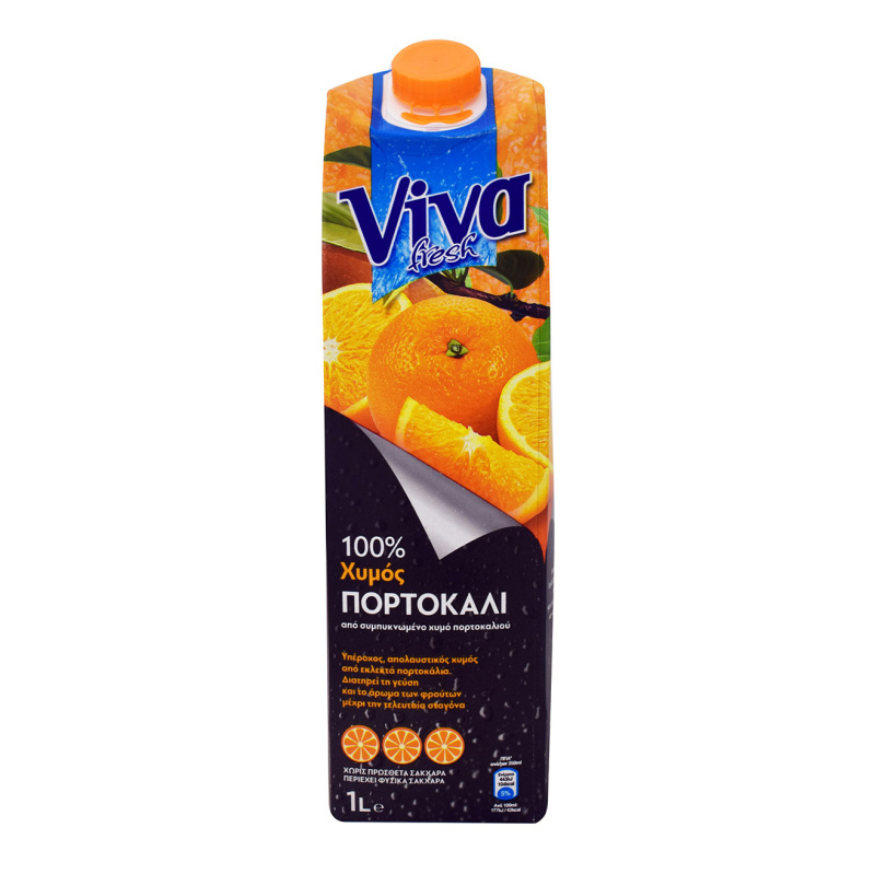 Viva 100% pomerančový džus 1l