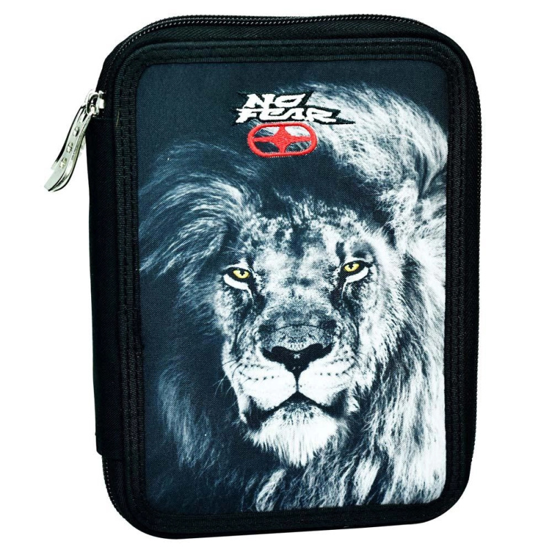 Vybavený dvoupatrový penál No Fear lion