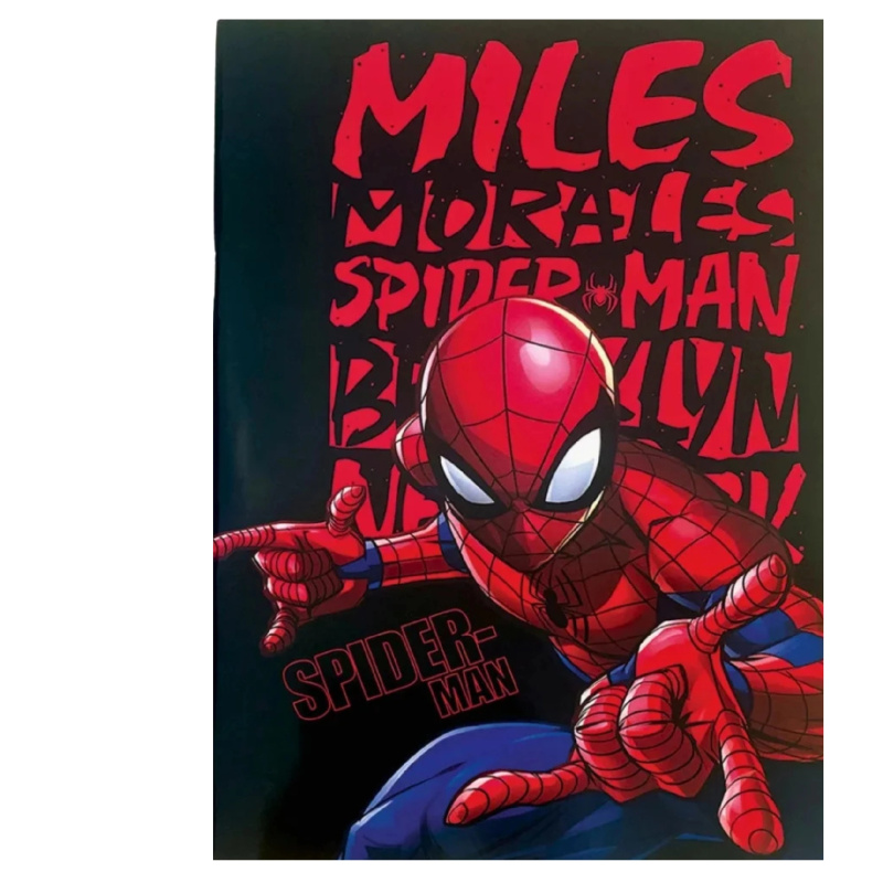 Linkovaný školní sešit Spider-Man B5 černý – 40 stran