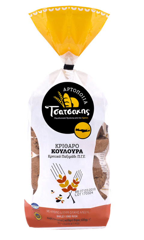 Tsatsakis krétský celozrnný žitný chléb na Dakos (Paximadi) 600g