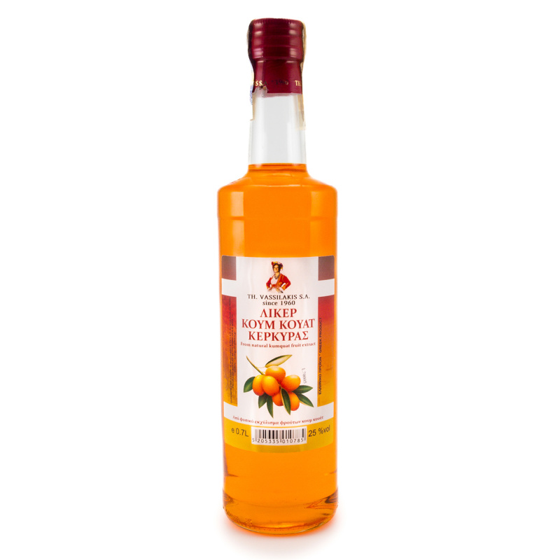 Vassilakis Korfu Kumquat likér 25% 0,7l