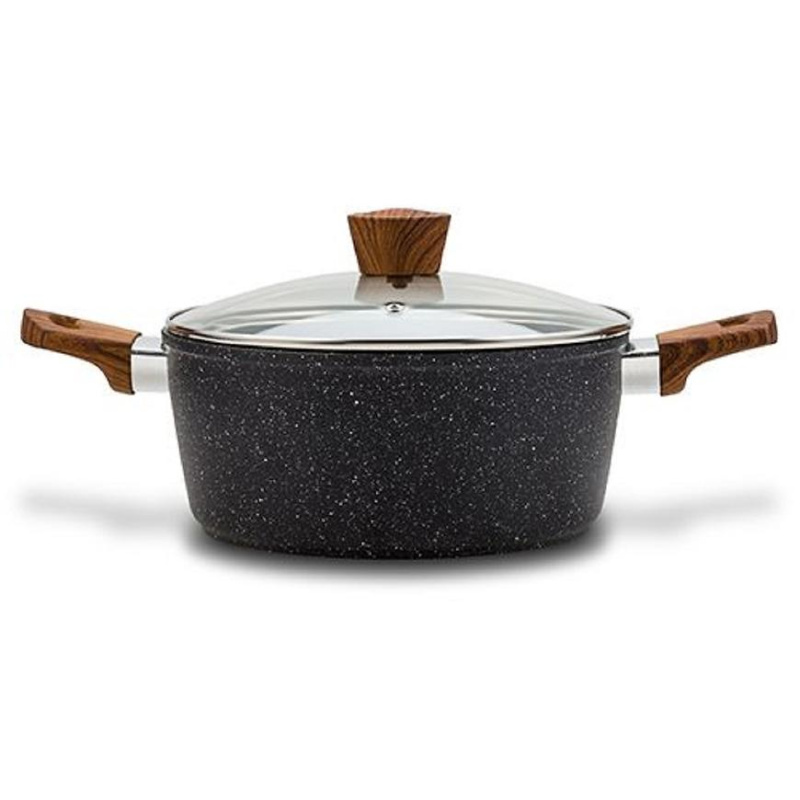 Hrnec granit s pokličkou "Nature" 20cm