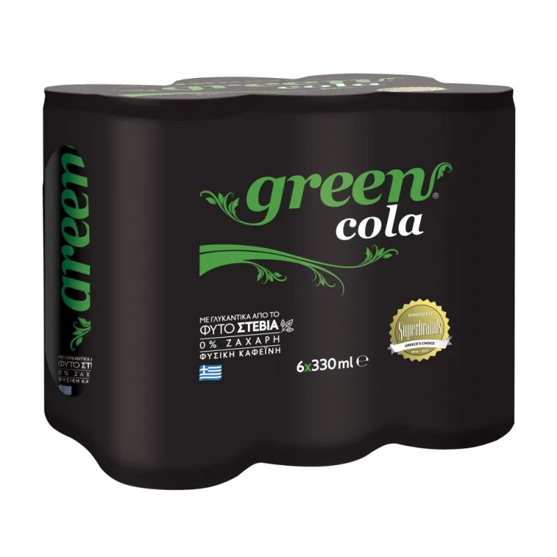 Green Cola 6 x 330ml (Hellas)