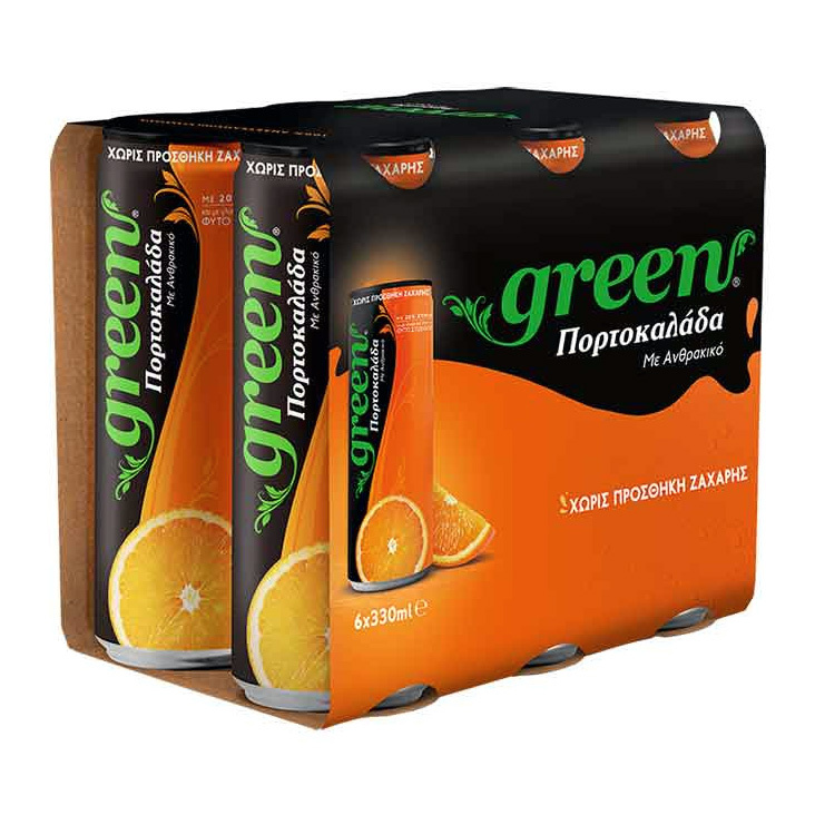 Green Cola Green Portokaláda 6 x 330ml (Hellas)