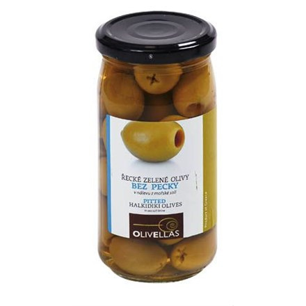 Olivellas Řecké olivy zelené bez pecky