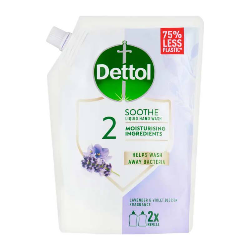Dettol Soft on Skin Lavender tekuté mýdlo náhradní náplň 500 ml